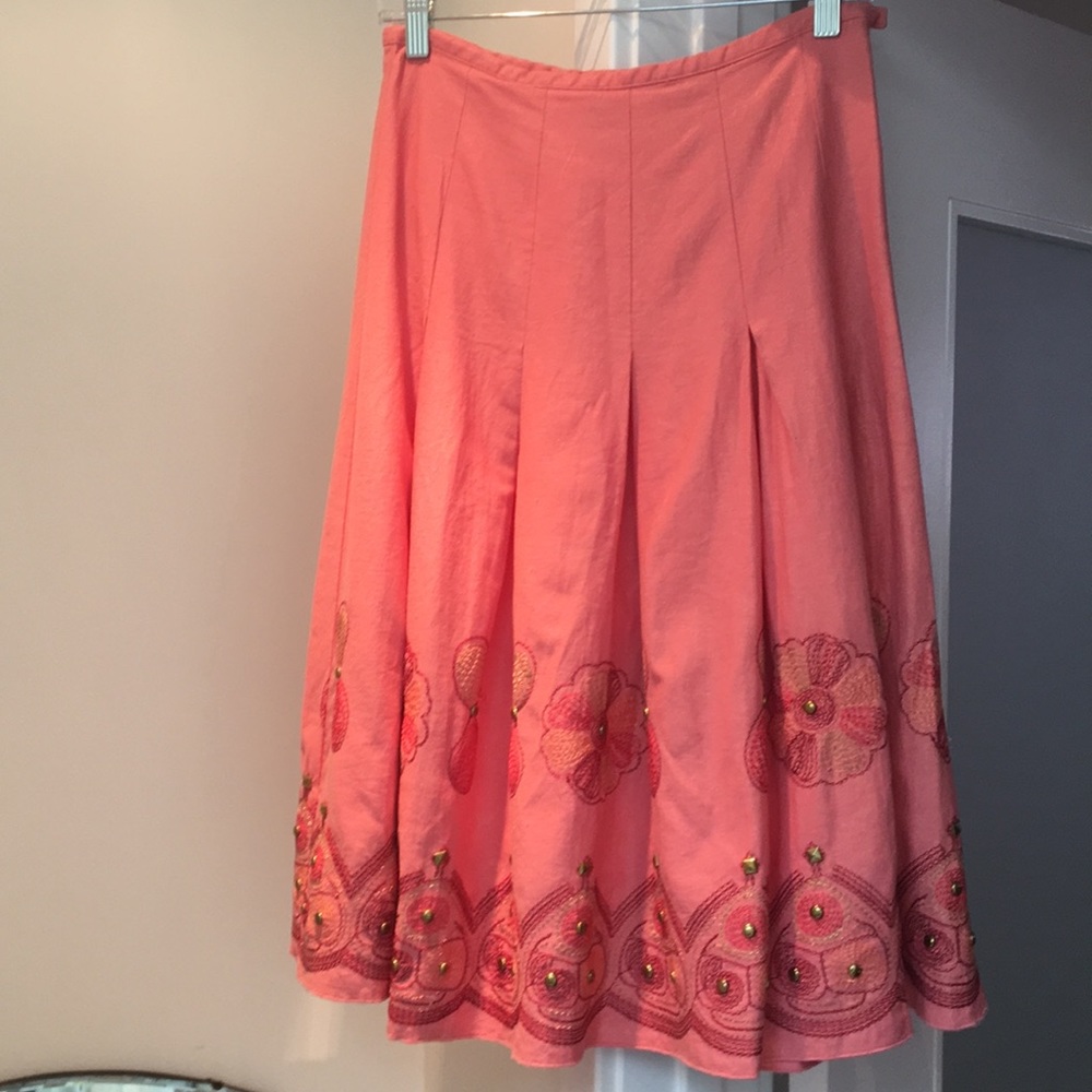 Boho inspired peach skirt by Ninety!